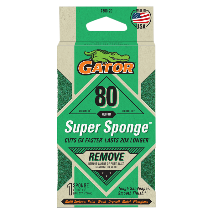 Super Sponge All-Purpose - Gator - 80 Grit