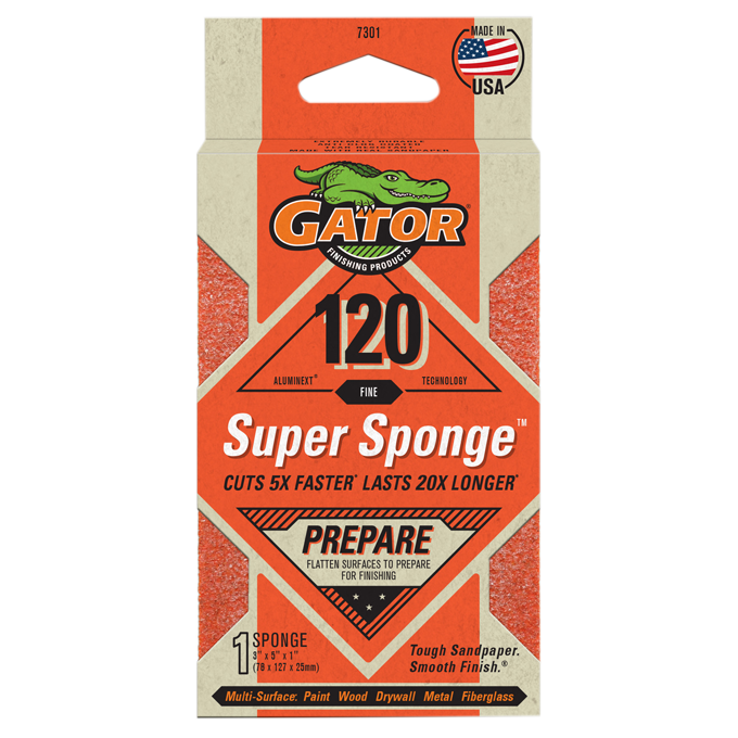 Super Sponge All-Purpose - Gator - 120 Grit
