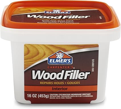 Elmer's Carpenter's Wood Filler, Interior Only, 16 Ounces