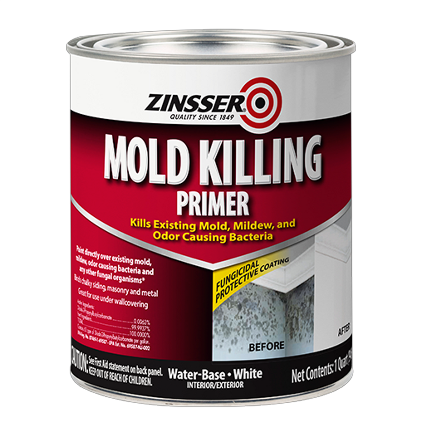 Mold Killing Primer -Zinsser - Quart - Gallon - 5 Gallon