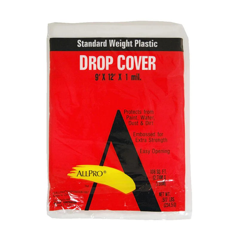 AllPro 9 x 12 Drop Cover 1ML Plastic