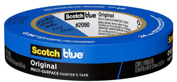 3M 2090 Blue Tape 1" (0.94')
