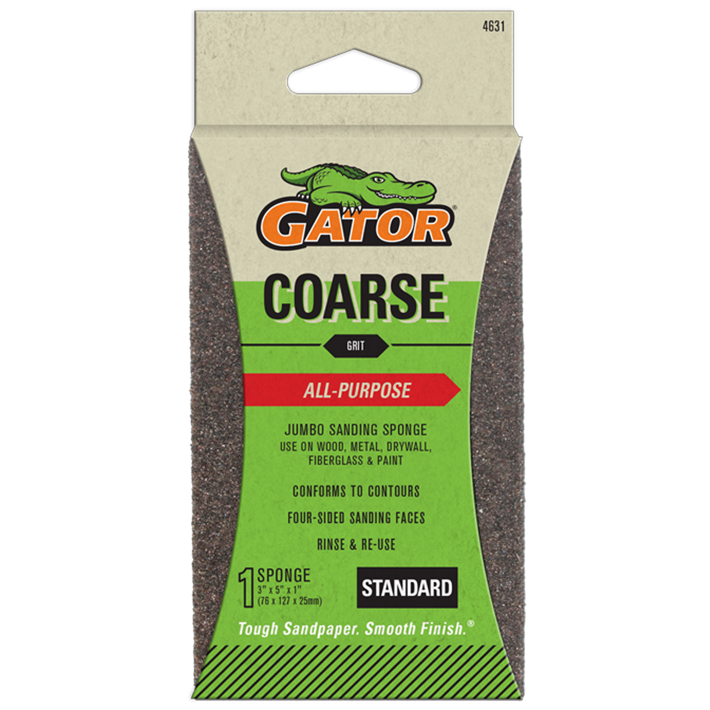 Multi-Purpose Jumbo Sanding Sponge - Gator - Coarse Grit