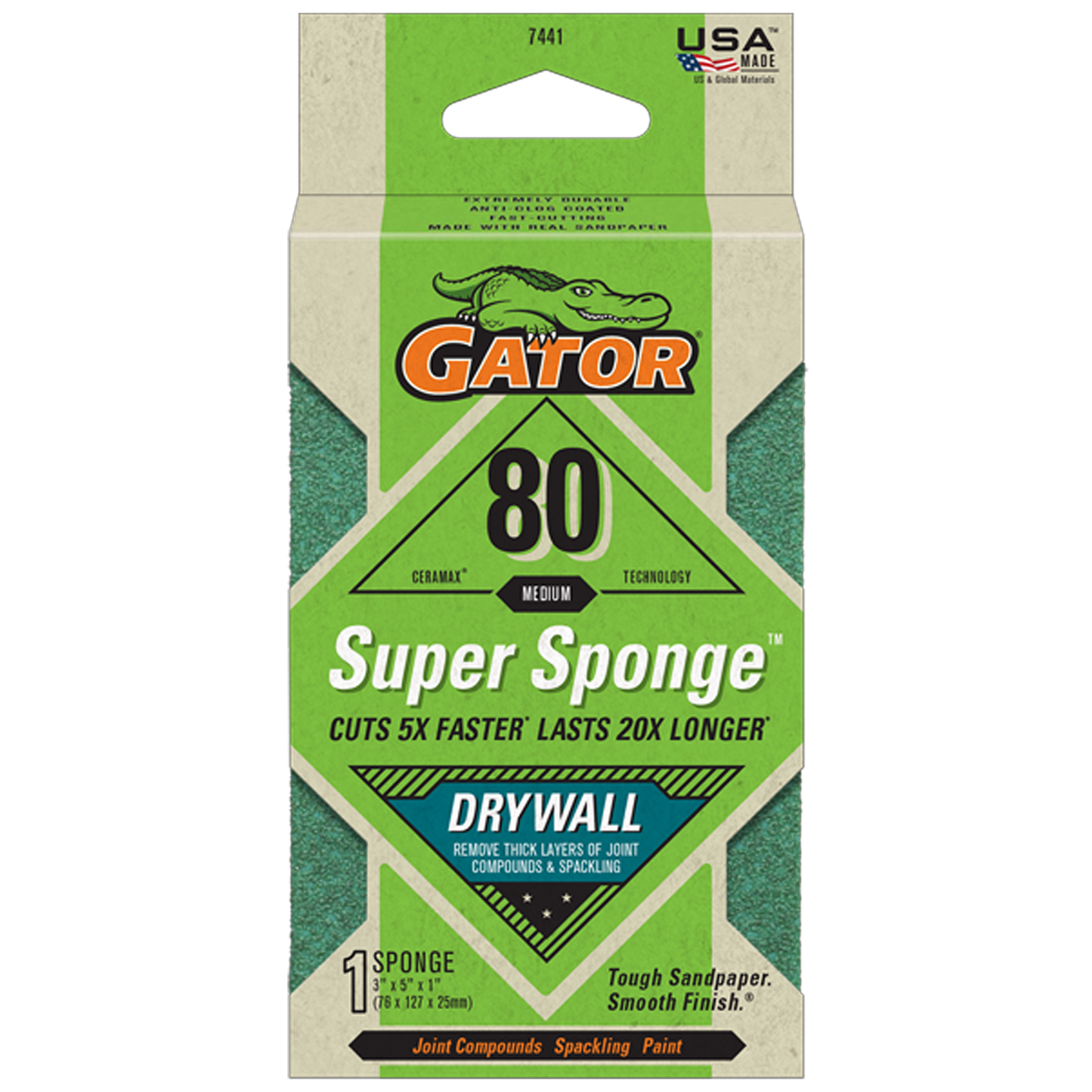 Super Sponge Drywall - Gator - 80 grit