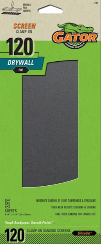 Screen Clamp on - 120 grit - Gator