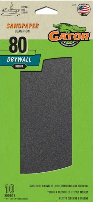 Sandpaper Clamp-On - 80 grit  - Gator
