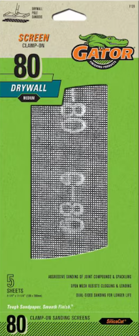 Screen Clamp-On - 80 grit - Gator