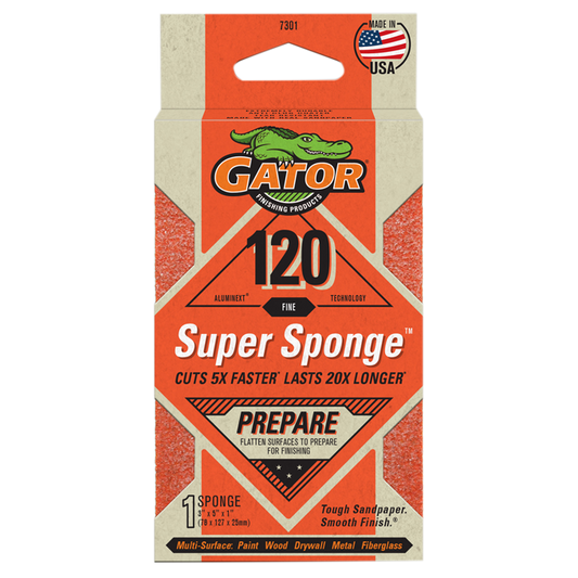 Super Sponge All-Purpose - Gator - 120 Grit