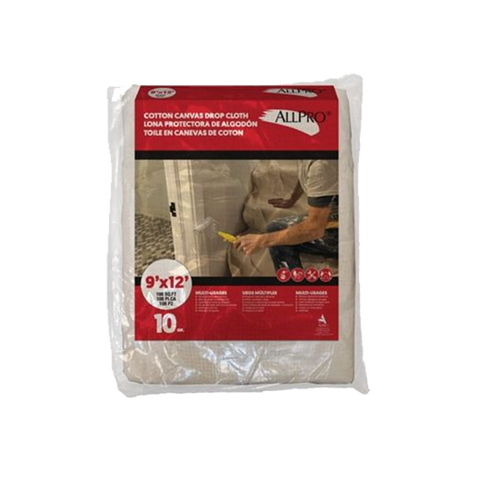 AllPro Drop Cover canvas 4x15',  9x12',  and 12x15'