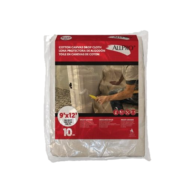AllPro Drop Cover canvas 4x15',  9x12',  and 12x15'