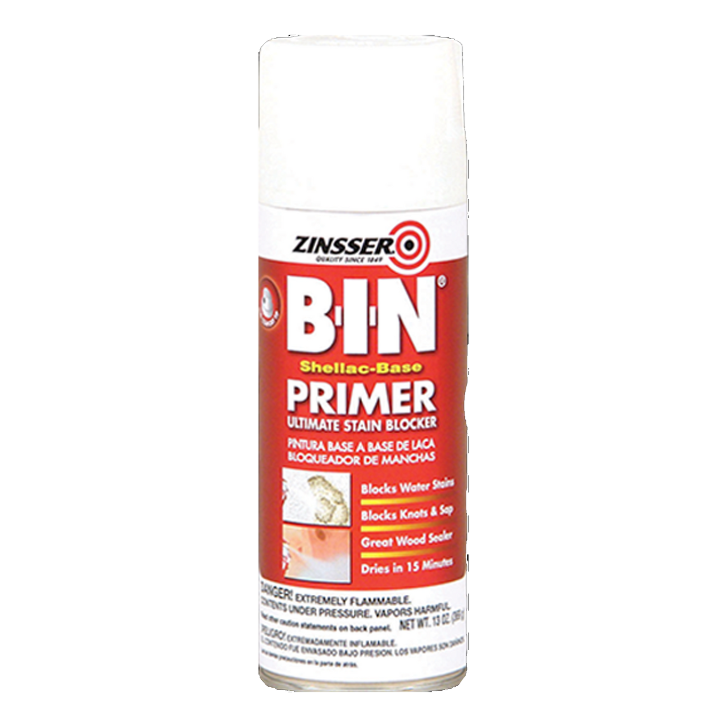 B-I-N® Shellac-Base Primer - Zinsser - 13oz Spray