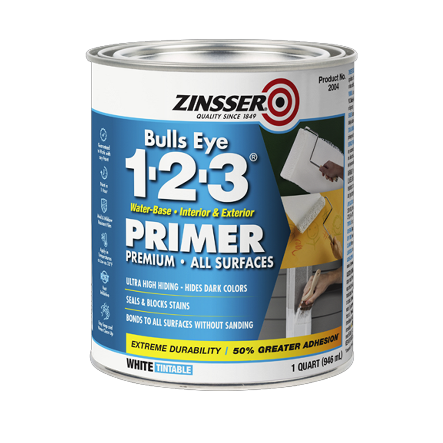 Bulls Eye 1-2-3® Water-Base Primer - Zinsser - One Quart
