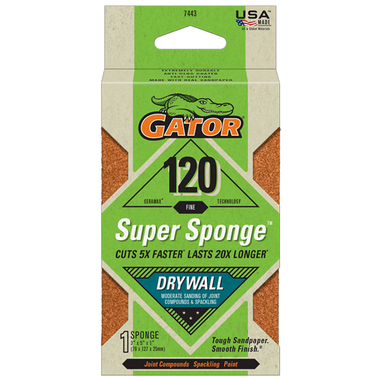Super Sponge Drywall - Gator - 120 Grit